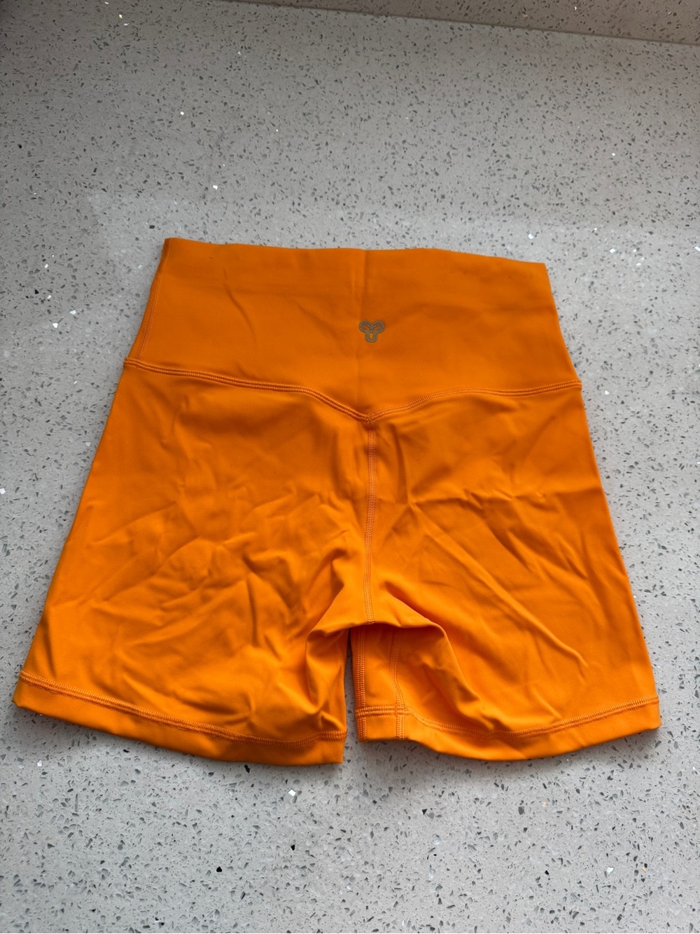 Aritzia Golden Orange Athletic Bike Shorts